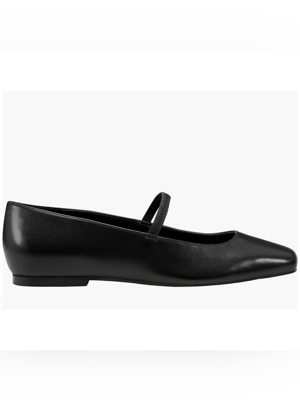 MARC FISHER LTD Urella Leather Mary Jane Flat Black - Picture 4 of 15